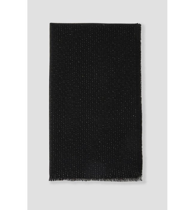 Echarpe Unie Irisée Femme - Noir Uni Fonce
