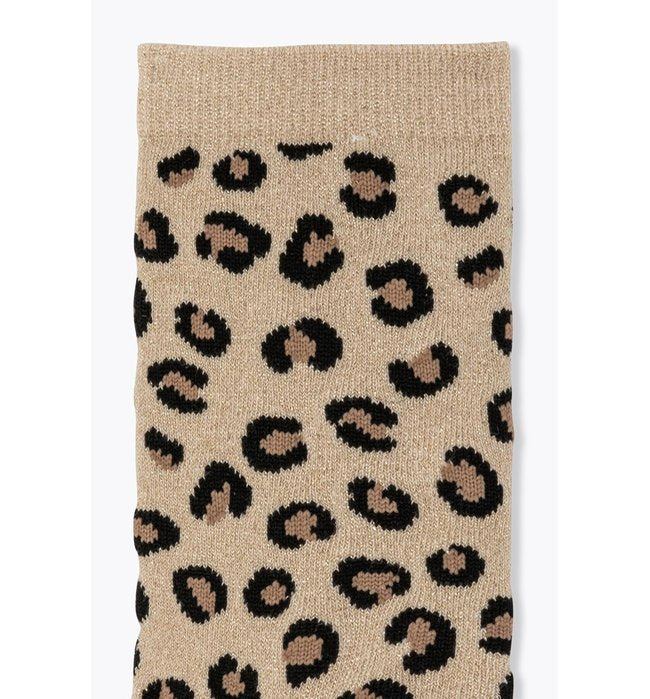 Chaussettes Léopard Femme - Naturel Imprime