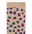 Chaussettes Léopard Femme - Rose Imprime