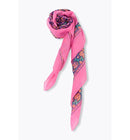 Foulard Imprimé Léopard Femme - Rose Imprime