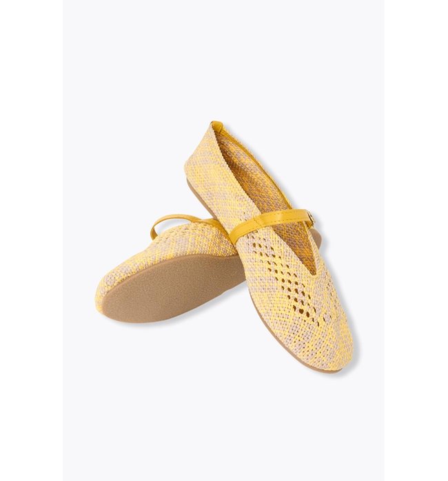 Ballerines Babies au Crochet - Jaune Uni Colore