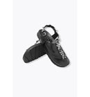 Sandales-tongs Bijoux en Cuir - Noir Uni Fonce