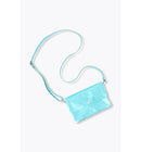 Sac en Cuir Irisé Femme - Bleu Uni Colore