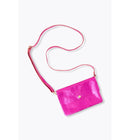 Sac en Cuir Irisé Femme - Rose Uni Colore
