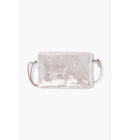 Sac en Cuir Irisé Femme - Gris Uni Clair