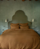 Drap Plat - Lin - Finition Bourdon - Bronze Liseré Noir