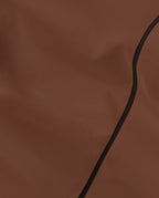 Drap Plat Percale De Coton - Finition Liseré - Chocolat Bourdon Noir