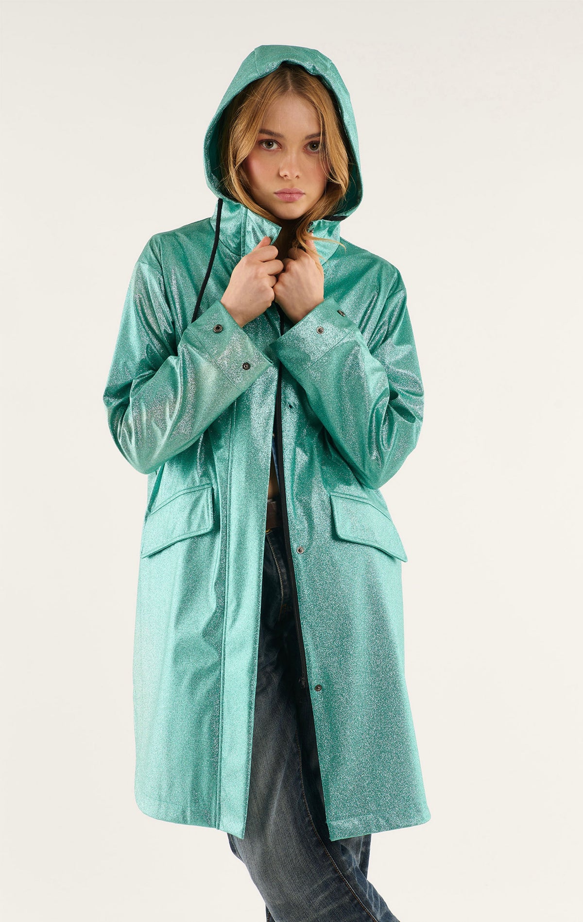 Regenjacke Drake Türkis