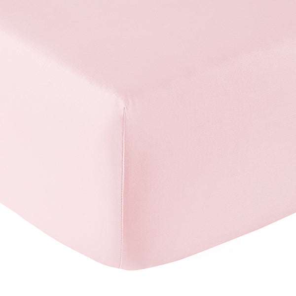 Drap Housse - Percale Unie - Rose