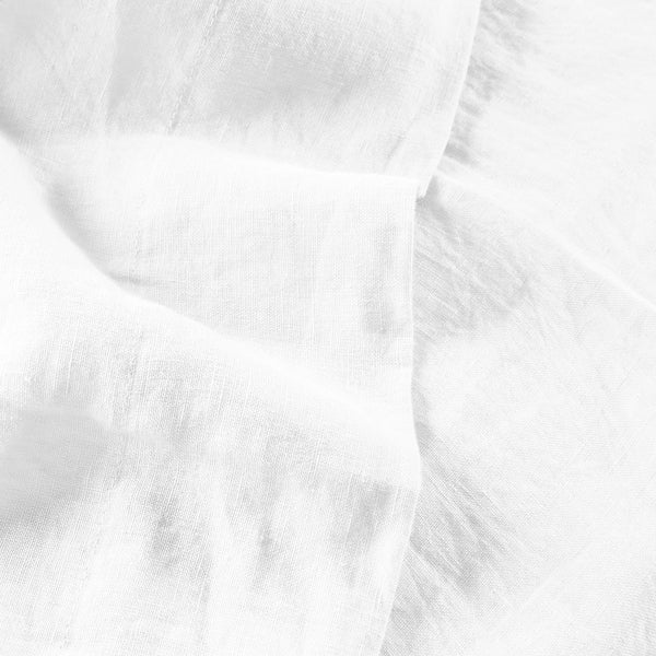 Lin Lavé - Drap Plat - Blanc
