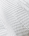 Satin Uni Jacquard - Drap Plat - Blanc