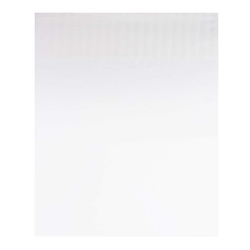 Drap Plat - Satin Jacquard Uni - Blanc