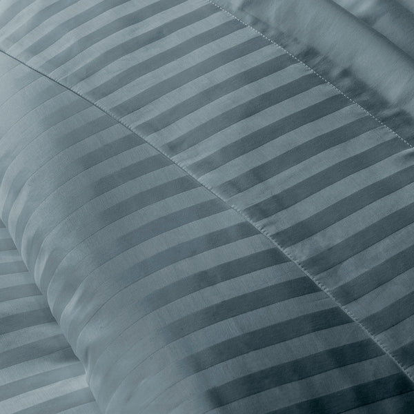 Satin Uni Jacquard - Flat Sheet - Mineral