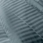 Satin Uni Jacquard - Flat Sheet - Mineral