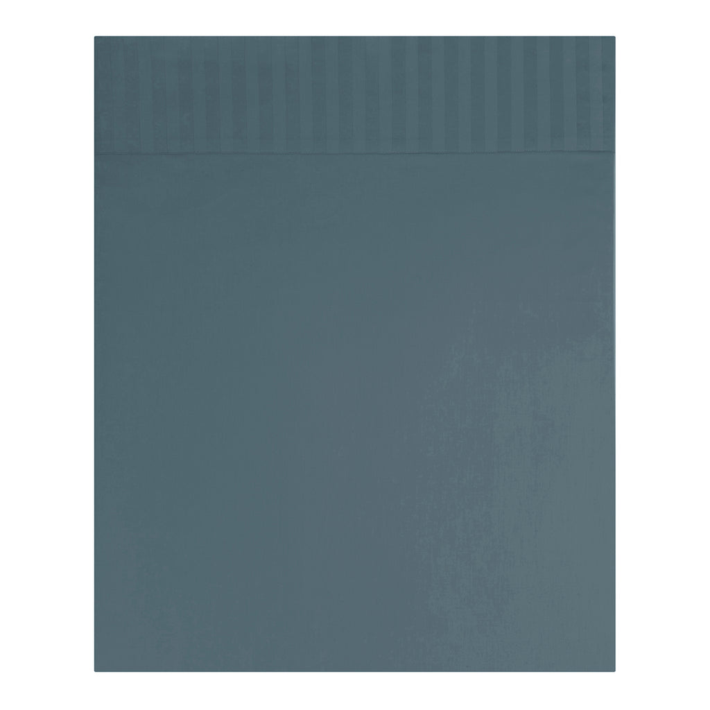 Satin Uni Jacquard - Flat Sheet - Mineral