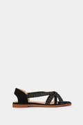 Drew Sandals - Braided Black