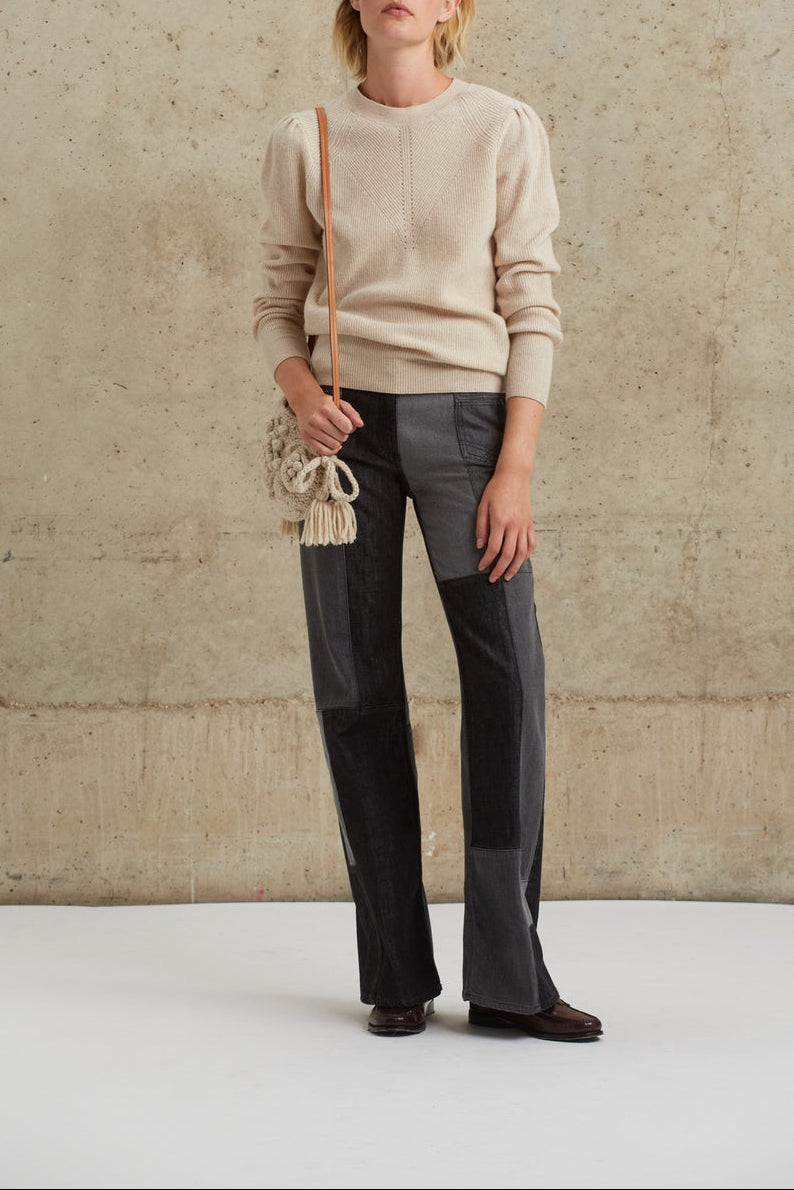 Pantalon Jean Edene - Gris Chiné