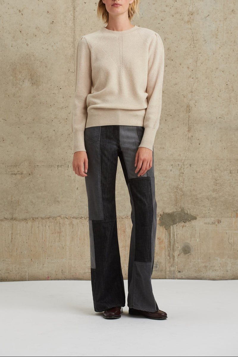 Pantalon Jean Edene - Gris Chiné