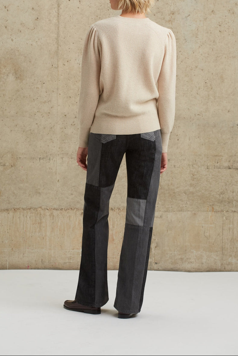 Pantalon Jean Edene - Gris Chiné