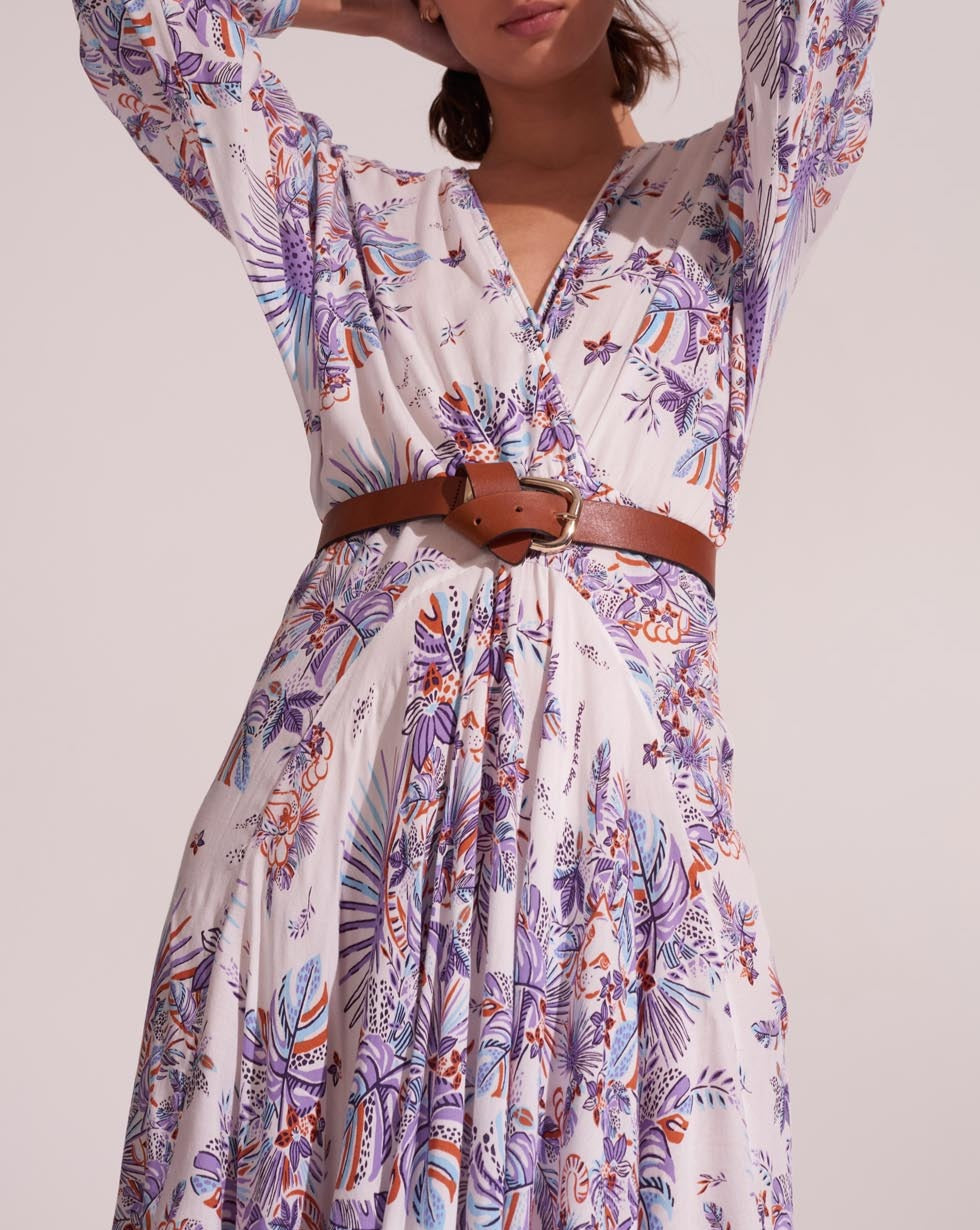 Vestido Largo Ilona - Blue Rainforest - Mujer