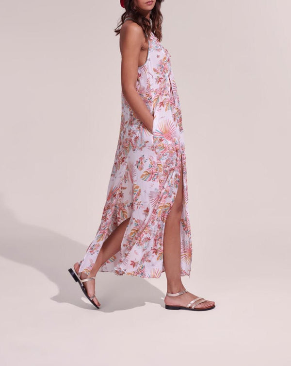 Nava Long Dress - Pink Rainforest - Women