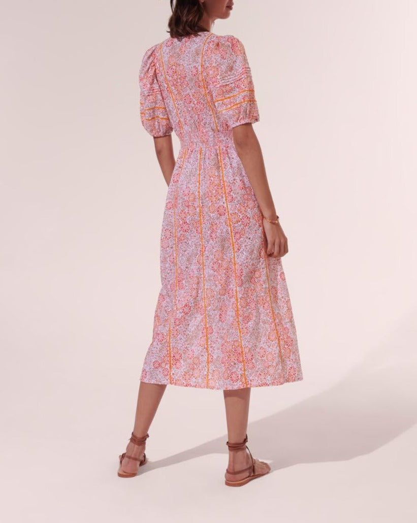 Robe Midi Reine - Pink Ceramique - Femme