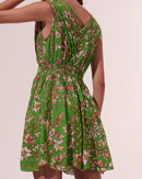 Vestido Corto Agnes - Verde Botanique - Mujer