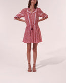 Amanda Short Dress - Pink Mayflower - Women