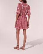 Amanda Short Dress - Pink Mayflower - Women