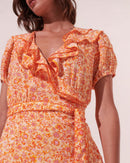 Robe Courte Aude - Orange Mayflower - Femme