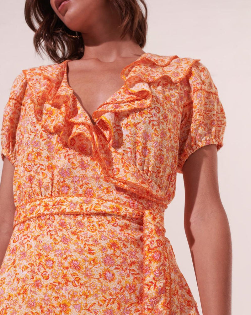 Robe Courte Aude - Orange Mayflower - Femme