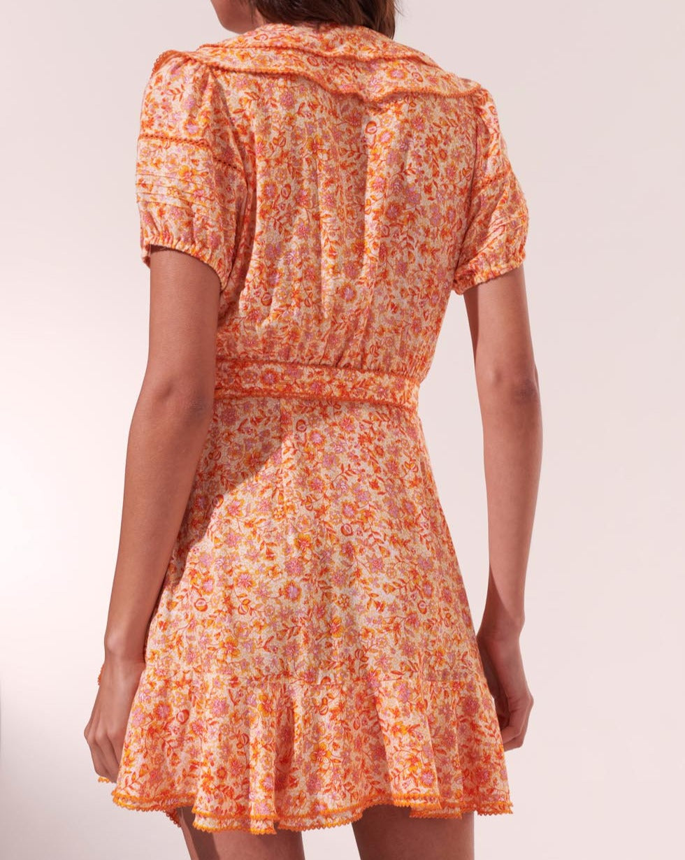 Robe Courte Aude - Orange Mayflower - Femme