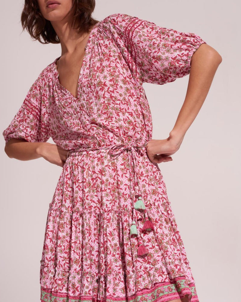 Bona Short Dress - Pink Blossom - Women