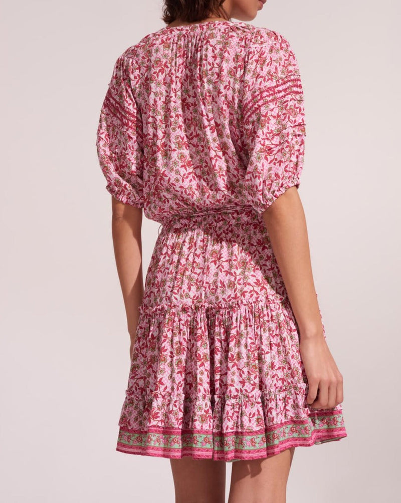 Bona Short Dress - Pink Blossom - Women