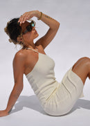 Robe Nassau Long Knit - Cream White