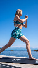 Short  Crossed  - Green Marble