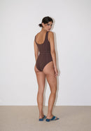 Maillot Une Pièce Greta - Marron