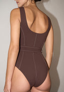 Maillot Une Pièce Greta - Marron