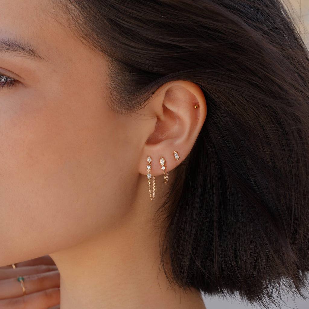 Boucles D'Oreilles Chaine Zeus