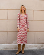 Robe Chevron Nude