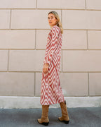 Robe Chevron Nude