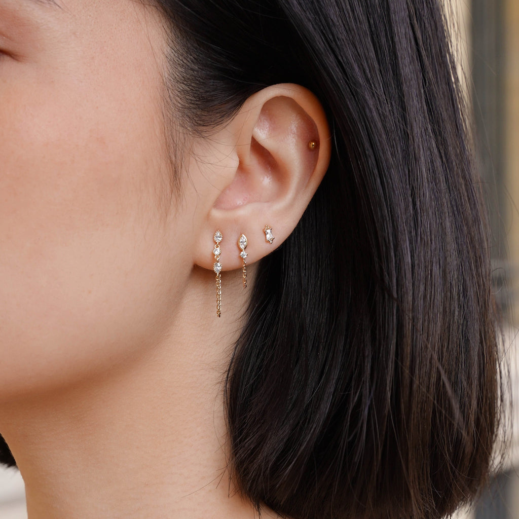 Boucles D'Oreilles Chaine Ella