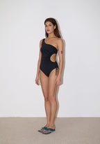 Maillot Une Pièce Ambre - Noir
