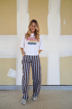 Jean Stripe Bleu