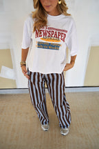 Jean Stripe Bleu