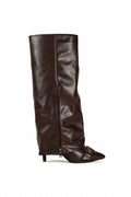 Nysa Gaiter Boots - Chocolate