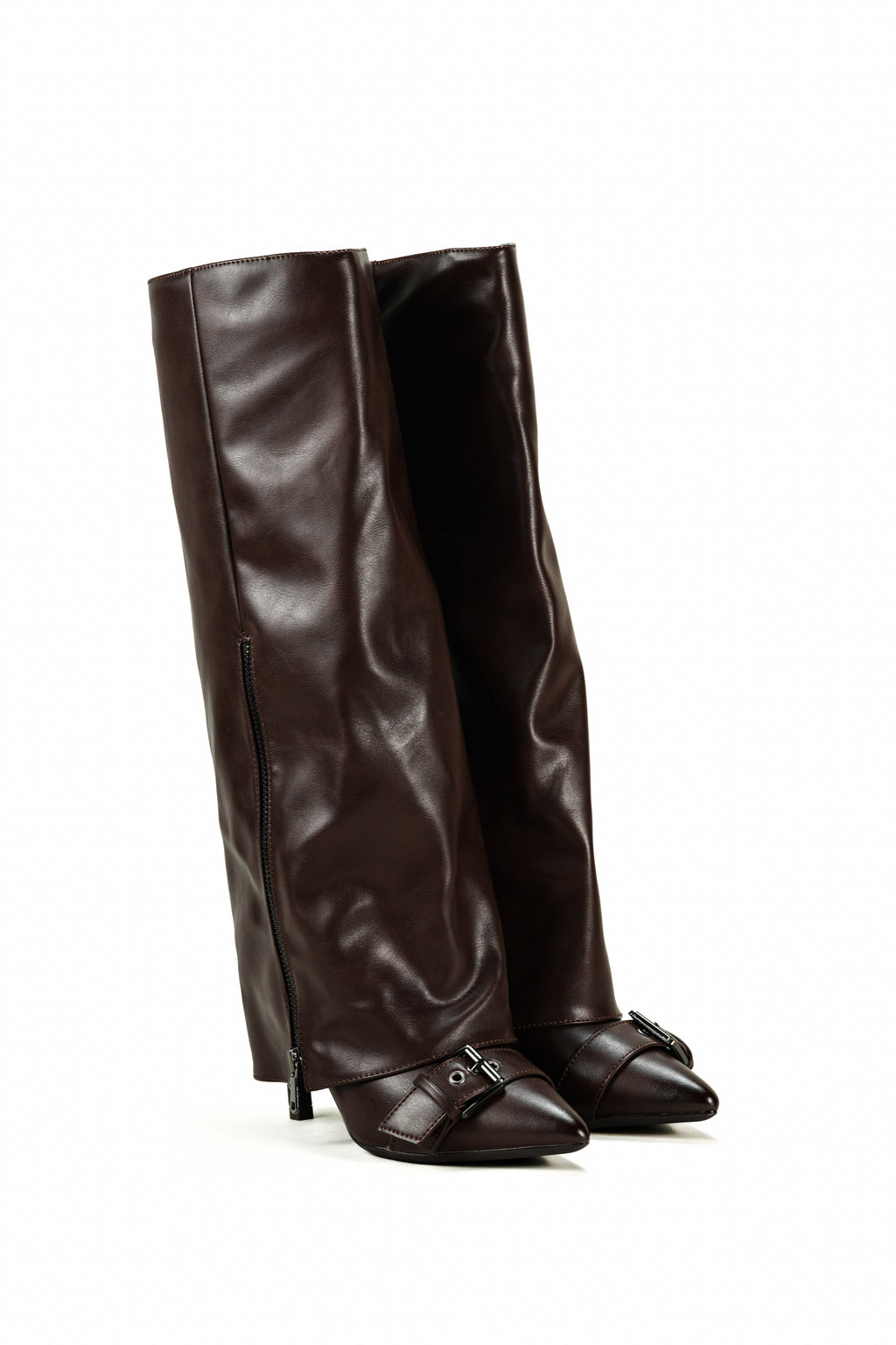 Nysa Gaiter Boots - Chocolate