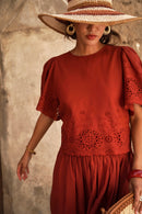 Blouse Krysta Tuscan Red