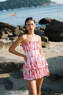 Robe Ines - Broderies Rose