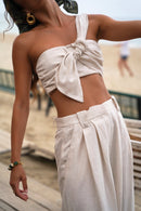 Top Maiane Écru Chiné